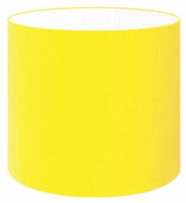 Cúpula abajur e luminária cilíndrica vivare cp-7005 Ø18x18cm - bocal nacional - Amarelo
