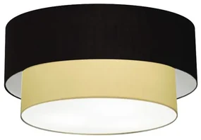 Plafon Para Corredor Cilíndrico SC-3062 Cúpula Cor Preto Bege