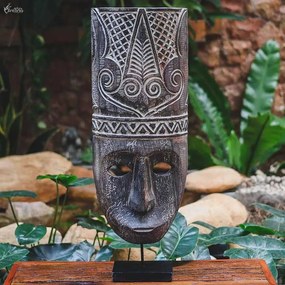 Máscara de Madeira Timor 50cm