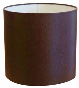 Cúpula abajur e luminária cilíndrica vivare cp-7005 Ø18x18cm - bocal nacional - Café