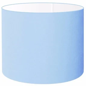 Cúpula Abajur Cilíndrica Cp-7021 Ø45x25cm Azul Bebê