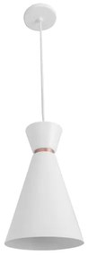 Pendente Aluminio Branco Cobre Bambola