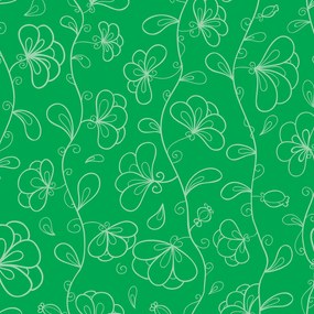 Papel de parede adesivo floral verde