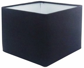 Cúpula em tecido quadrada abajur luminária cp-4077 30/50x50cm preto