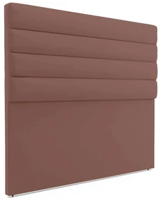 Cabeceira California Para Cama Box Casal 140 cm Veludo Rosê - D'Rossi