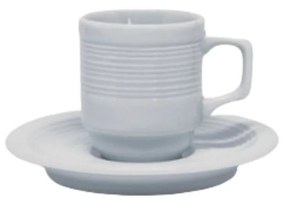 Xícara Café Com Pires 60Ml Porcelana Schmidt - Mod. Saturno Empilhável
