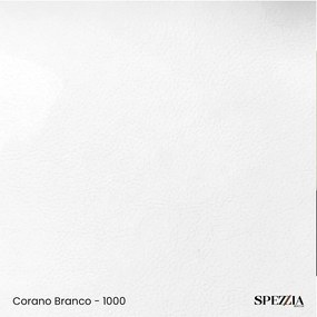 Cabeceira Vicenza Para Cama Box King 195 cm Corino - D'Rossi - Branco