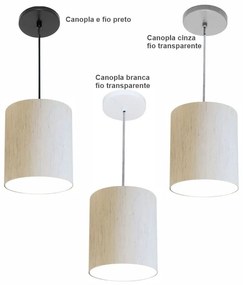 Luminária Pendente Vivare Free Lux Md-4102 Cúpula em Tecido