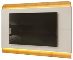 Painel Para TV Suspenso 75 Pol 219cm Com LED Collie D04 Cedro/Bali - M