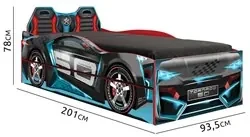 Cama Carro Infantil Evolution Car M08 Vermellho - Mpozenato