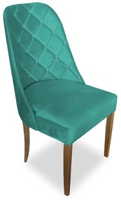 Cadeira de Jantar Dublin Suede Azul Tiffany