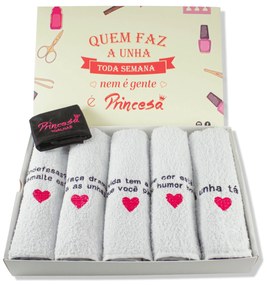 Kit Exclusivo Toalhas com Frases para Manicures