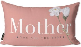 Almofada Personalizada Frase Mãe Rosa 30x5030x50cm