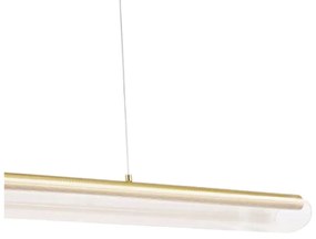 Pendente Dome120X12X06Cm Led 25W 3000K Bivolt Dourado - Usina Imports...