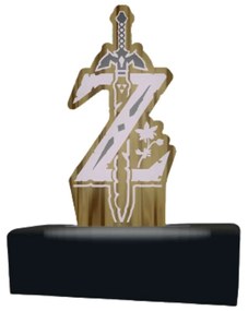 Luminária em Acrílico Logo Zelda