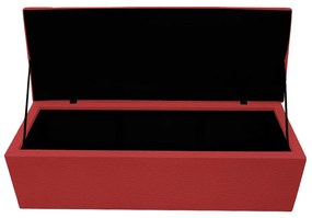 Calçadeira Copenhague 160 cm Queen Size Corano Vermelho - ADJ Decor