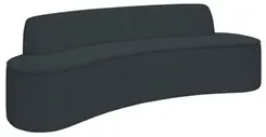 Sofá 5 Lugares para Sala de Estar Living 280cm Koane D06 Bouclê Cinza