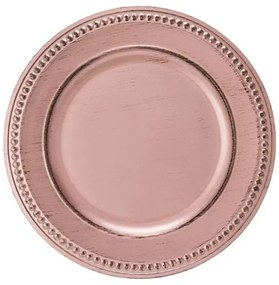 Sousplat Galles Dots Rose Gold Antique- Copa & Cia