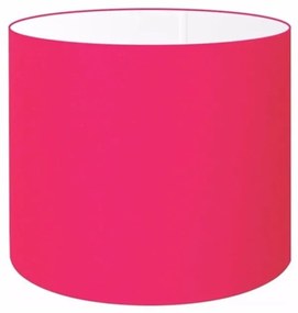 Cúpula em tecido cilíndrico abajur luminária cp-4143 35x25cm rosa pink