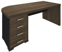 Mesa para Escritório 4 Gavetas Lado Esquerdo 180cm Tamburato Executiva