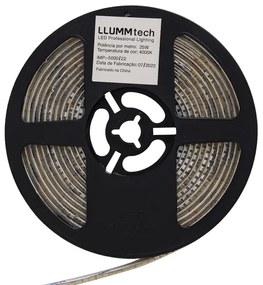 Fita De Led 25wM 24v 3000lmM 240ledM 4000k Ip65 5m