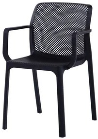Cadeira Sardenha Preta Polipropileno 84cm - 62605 Sun House