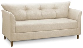 Sofá 3 Lugares Living para Sala Leblon 180cm Linho E03 - D'Rossi - Bege