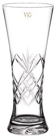 Copo em Cristal Lapidado Artesanal p/ Cerveja Weiss Imperial - Transparente - 34  Incolor - 34