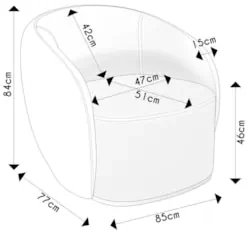 Poltrona para Sala de Estar Orgânica Kit com 2 Garbin Z08 Veludo Rosê