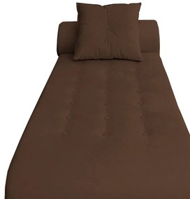 Divã Chaise Diana Recepção 1,75 Suede Marrom