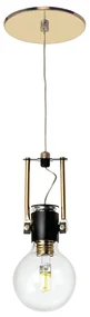 Pendente Lamp Ø120X17Cm Metal E Vidro 1 X G9 Globo Ø8Cm|Old Artisan Pd... (CROMADO, FOSCO)