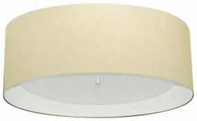 Plafon Para Dormitório Cilíndrico SD-3008 Cúpula Cor Algodão Crú Branco