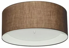 Plafon Para Dormitório Cilíndrico SD-3161 Cúpula Cor Café Branco
