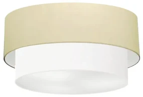 Plafon Para Corredor Cilíndrico SC-3017 Cúpula Cor Algodão Crú Branco