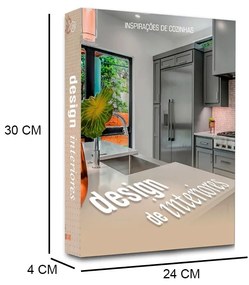 Caixa Livro "Inspirações de Cozinhas" 30x24x4 Cm - D'Rossi