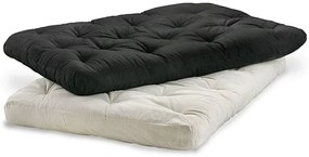 Colchonete Futon Dobravel Enrolavel 200X40X13Cm Orthovida (Preto)