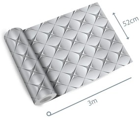 Papel de parede adesivo geométrico 3D