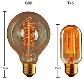 Lustre Pendente Luminária Retro Md-4162/4 Suporte Para Lâmpada / Não Inclusa - Bivolt