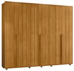 Guarda Roupa Casal 278cm Com 6 Portas Zac Cinamomo Z10      - Mpozenat