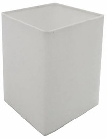 Cúpula em tecido quadrada abajur luminária cp-4007 25/16x16cm branco