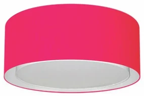 Plafon de Sobrepor Cilíndrico SP-3036 Cúpula Cor Rosa Pink