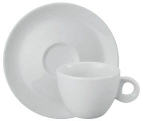 Xicara Chá Com Pires 160Ml Porcelana Schmidt - Mod. Sofia