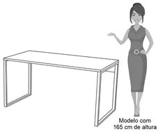 Escrivaninha Mesa de Escritório Studio Industrial 150 M18 Branco - Mpo