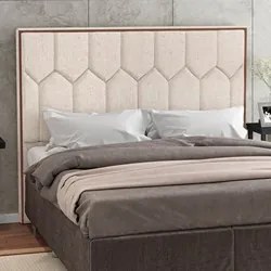 Cabeceira Cama Box Casal King 195cm Órion P02 Linho Cru - Mpozenato