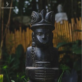 Escultura Primitivo em Cimento 100cm | Bali