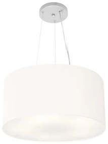 Pendente Cilíndrico Branco MJ-4185 Para Mesa de Jantar e Estar