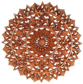 Mandala "Floral" Entalhada 40cm - Bali