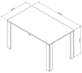 Conjunto Completo Com Mesa De Jantar E 2 Bancos Liv - Branco