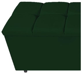Calçadeira Estofada Manchester 140 cm Casal Suede Verde - ADJ Decor