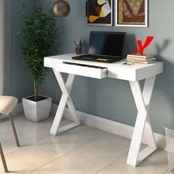 Mesa para Computador Escrivaninha Veneza Web Branco - Artany